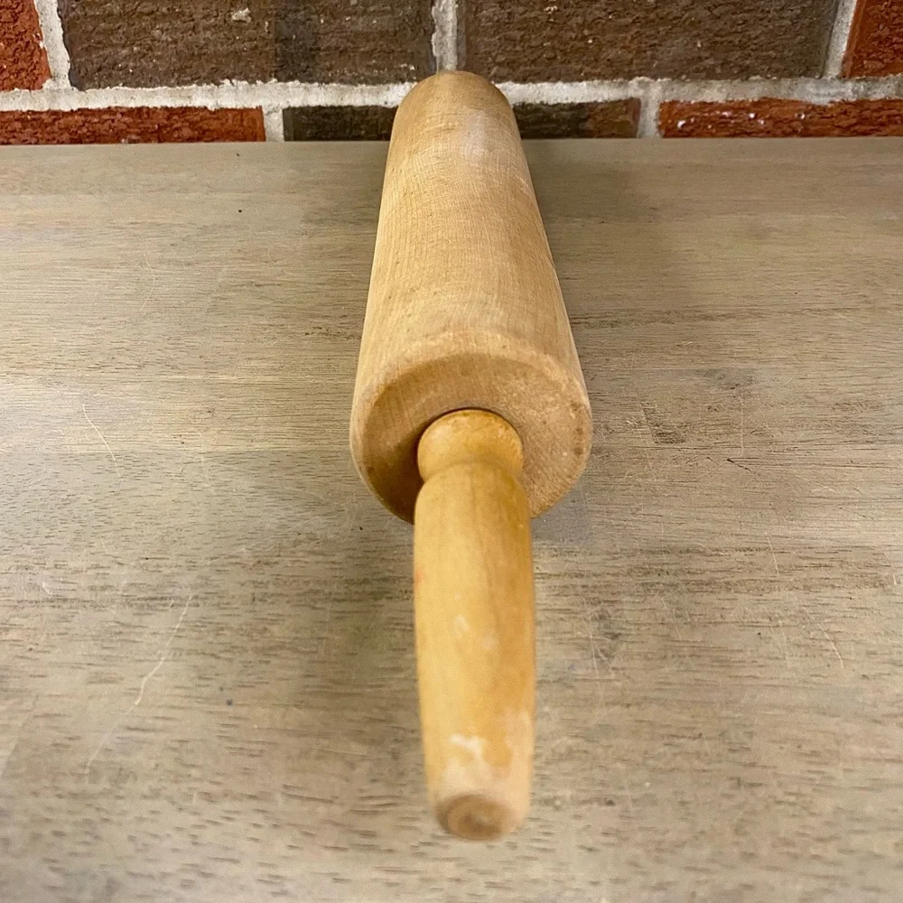 Vintage Foley Rolling Pin Maple Hardwood w/ Ball Bearings 18